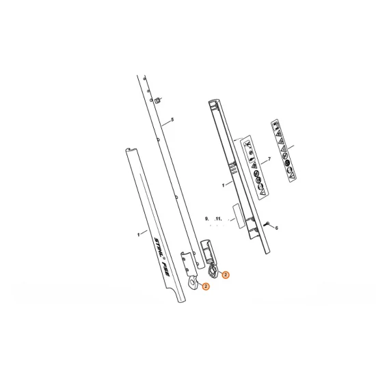 STIHL  Element zawiasu kompl. 6421 711 5100